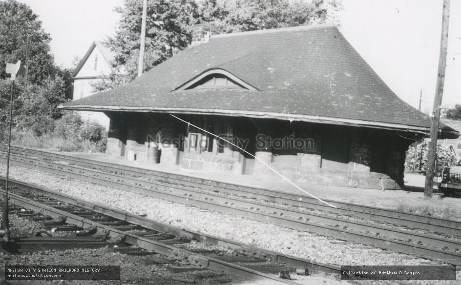 Postcard: Boston & Albany Railroad, East Brookfield station